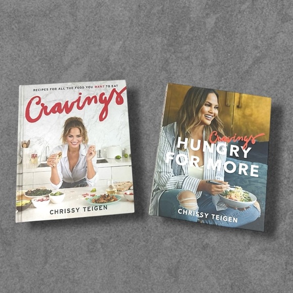 Chrissy Teigen Cravings & Hungry For More 2pc Cookbook Set - Picture 1 of 11
